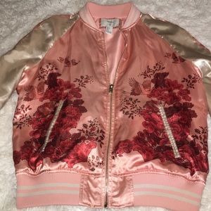 Floral Bomber Jacket